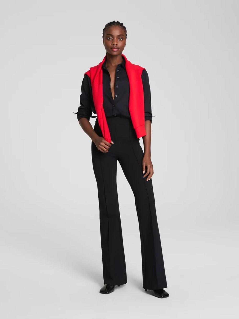 SPANX $218 SPANXsupersmooth® PerfectFit
Ponte Flare Pant Black Medium Petite MP